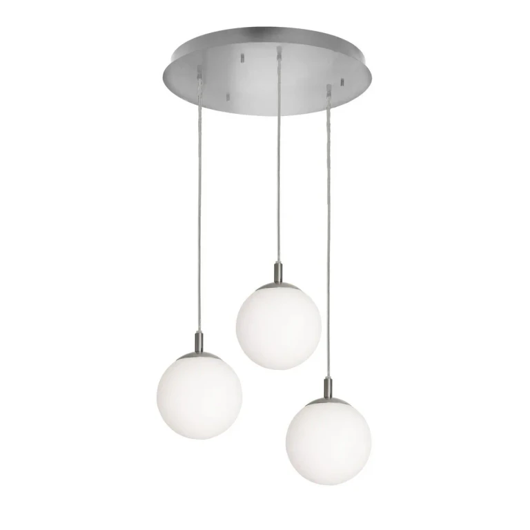 Loretto 3-Light Pendant in Satin Nickel
