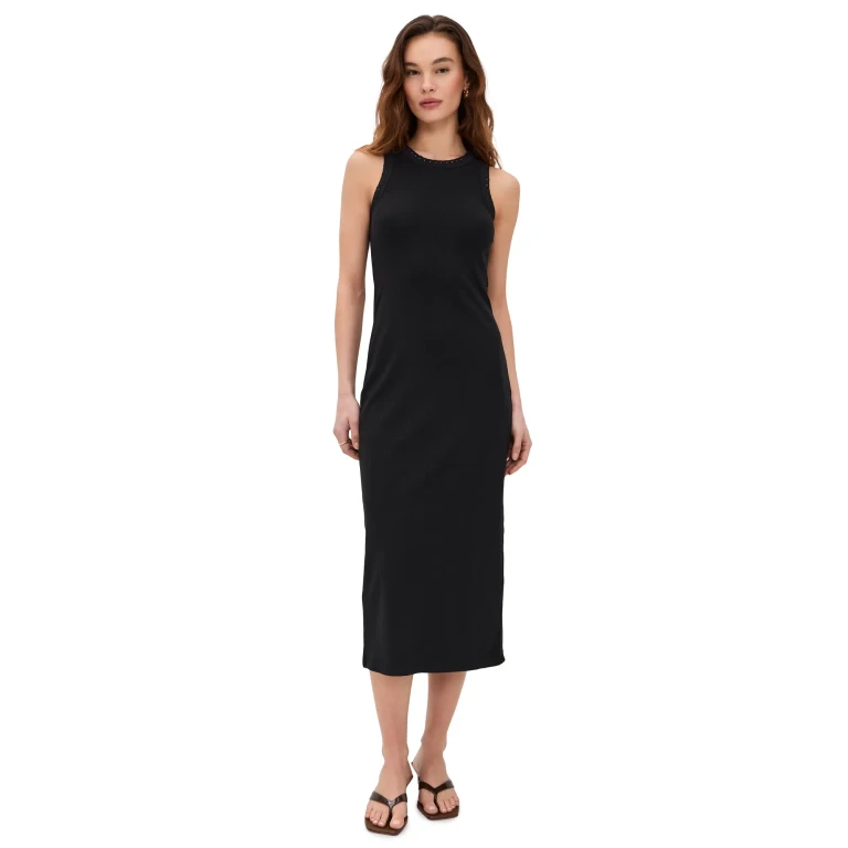 Z Supply Clarke Midi Dress Black M