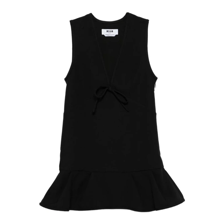 M. S.G. M. Robe Au Genou - Noir