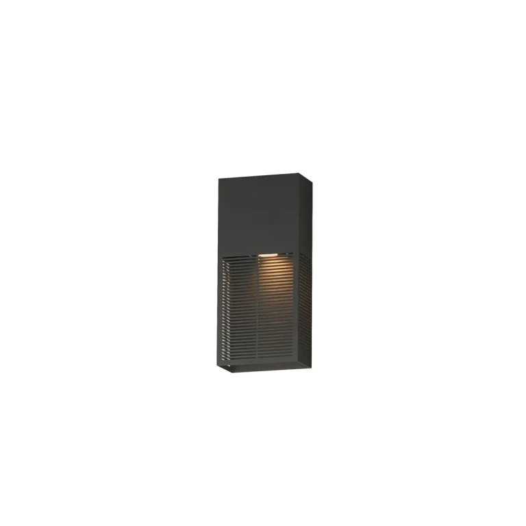 Architectural Bronze LED Outdoor Wall Sconce from the Grate Collection