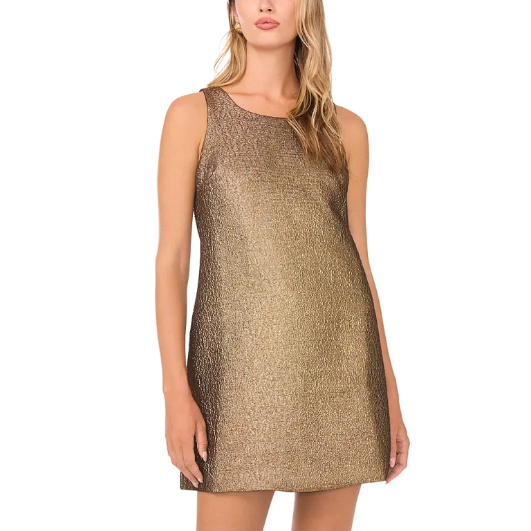 1.state Metallic Shift Dress