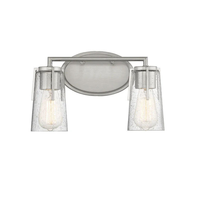 Savoy House Sacremento 2-Light Bathroom Vanity Light in Satin Nickel - 8-7045-2-SN