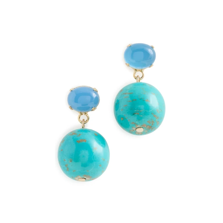 Jennifer Behr Everly Earrings Turquoise One Size