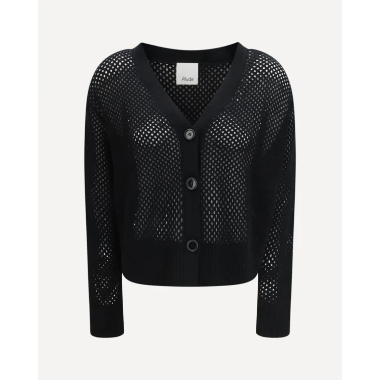 ALLUDE V-neck buttoned Cardigan Female M