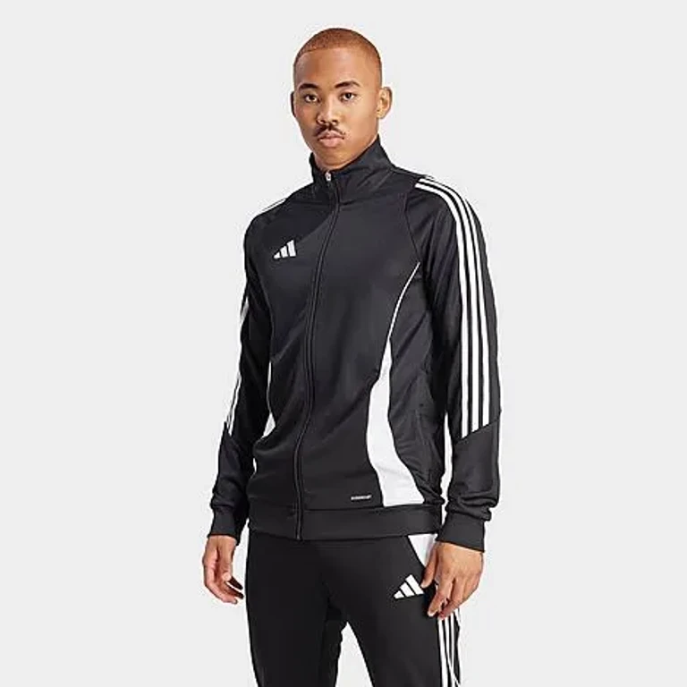 adidas Men's Tiro 24 Full-Zip Soccer Training Jacket in Black/White Size: XS