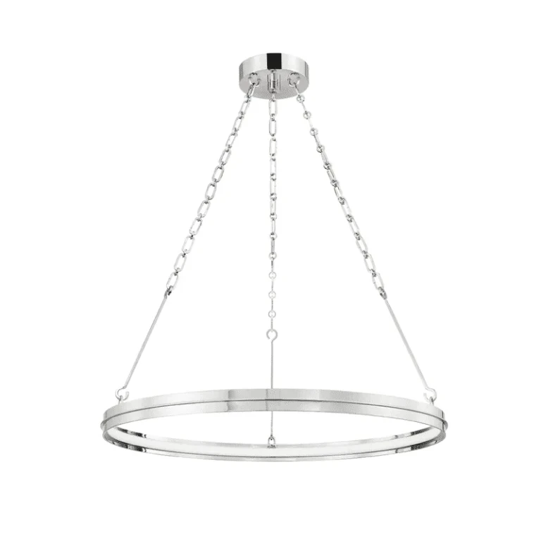 Polished Nickel LED Chandelier from the Rosendale Collection