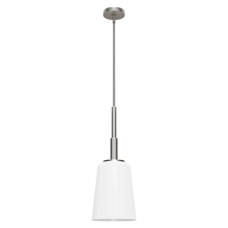 Brushed Nickel One Light Pendant from the Nolita Collection