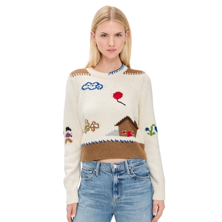 MOTHER The Shrunken Pullover Little House On The Prairie XS