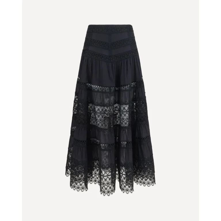 CHARO RUIZ Serza long Skirt in cotton voile Female M