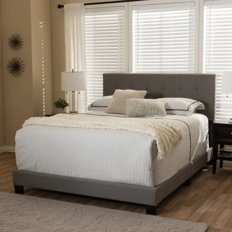 Contemporary Beige Queen Upholstered Bed - Brookfield