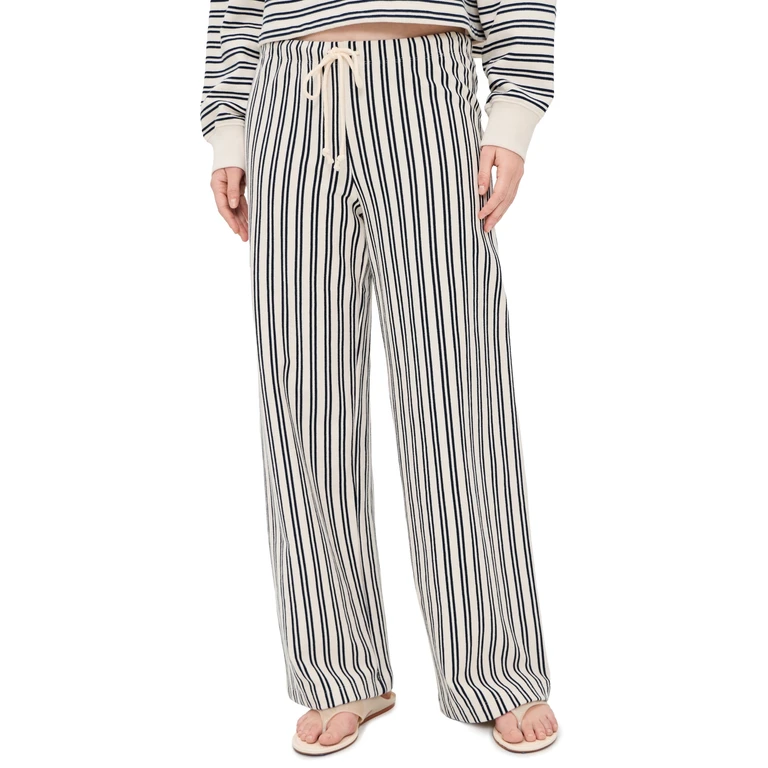 Velvet Amelise Trousers Natural/Navy S