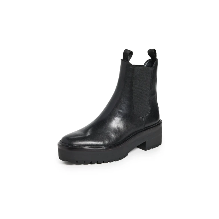 Loeffler Randall Reggie Rubber Sole Chelsea Boots Black 9