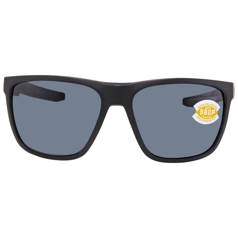 Costa Del Mar FERG Grey Polarized Polycarbonate Square Mens Sunglasses 6S9002 900211 59
