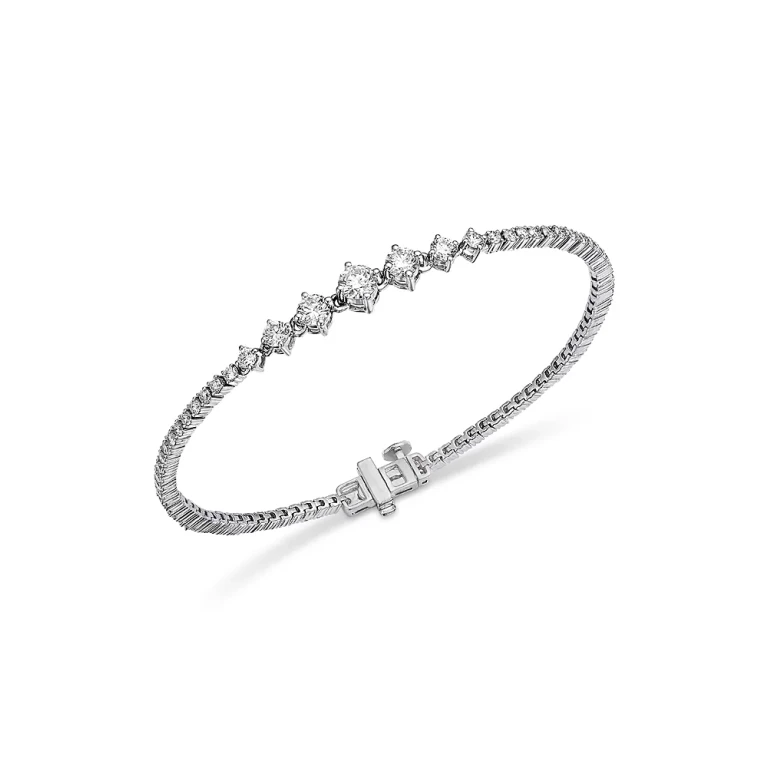 Luxe Collection Certified Lab Grown Diamond Flexible Bracelet in 14K Gold, 2.50 tcw