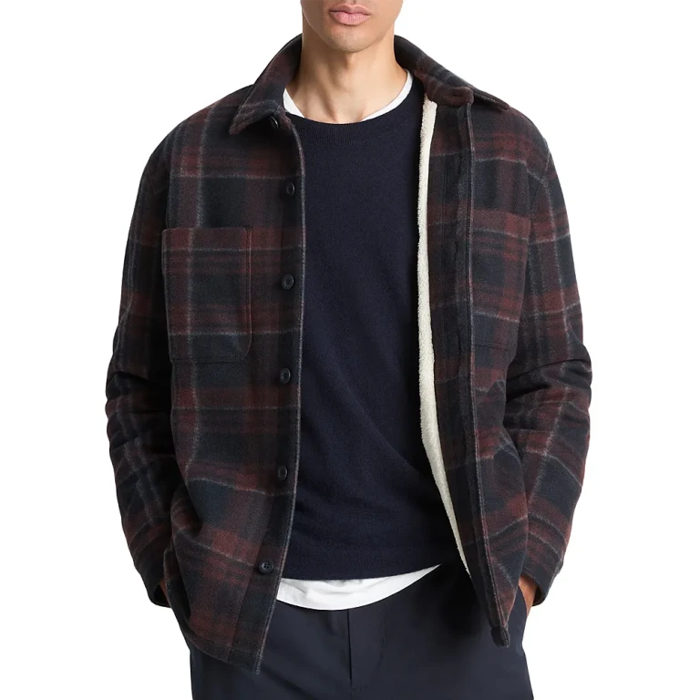 Vince Fleece Lined Shirt Jacket