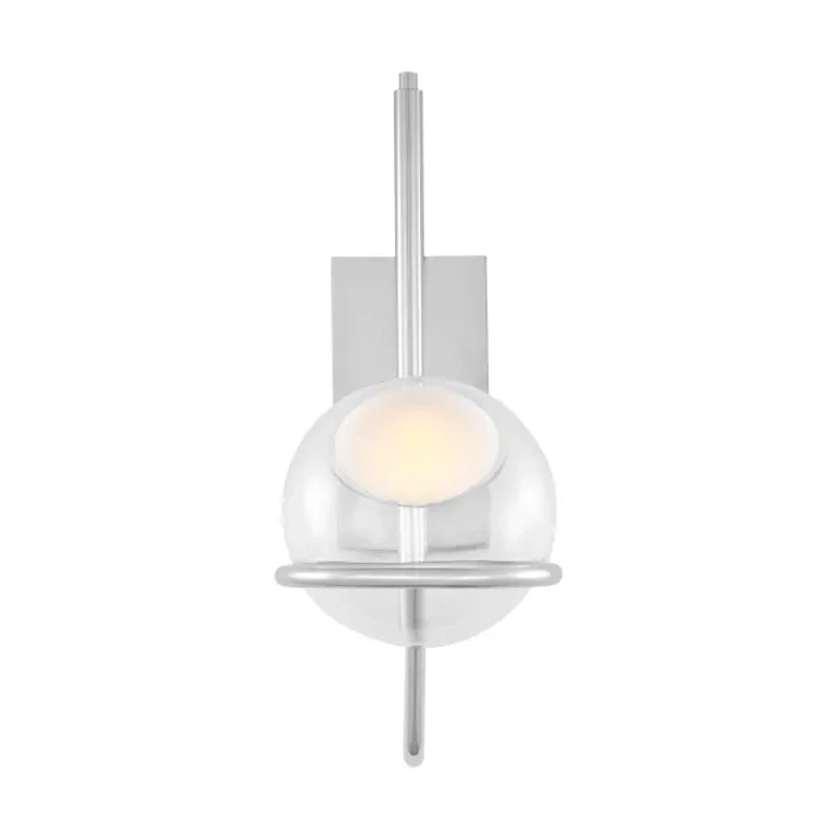 Polished Nickel LED Wall Sconce from the Crosby Collection