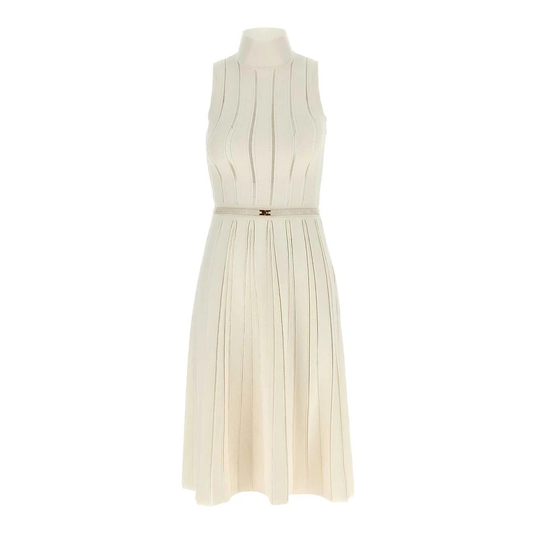 Elisabetta Franchi Weft Dress à Jour