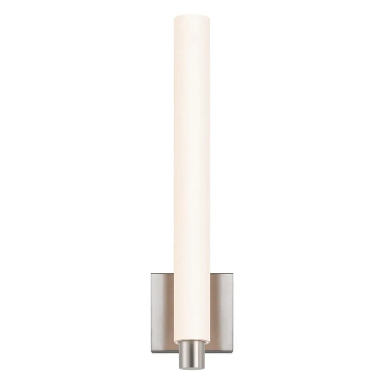 Tubo Slim LED 19.25" Drum Trim Wall Sconce in Satin Nickel