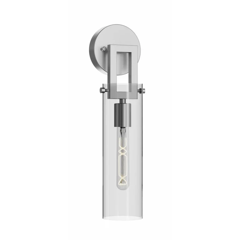 Satin Nickel Wall Sconce from the Houston Collection
