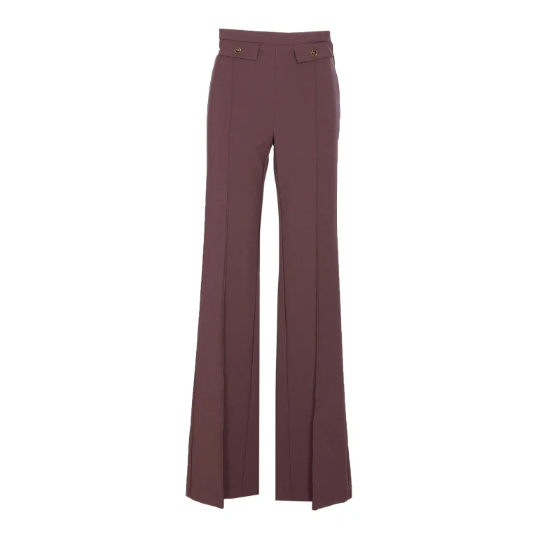Elisabetta Franchi Pantalons Décontractés - Rouge