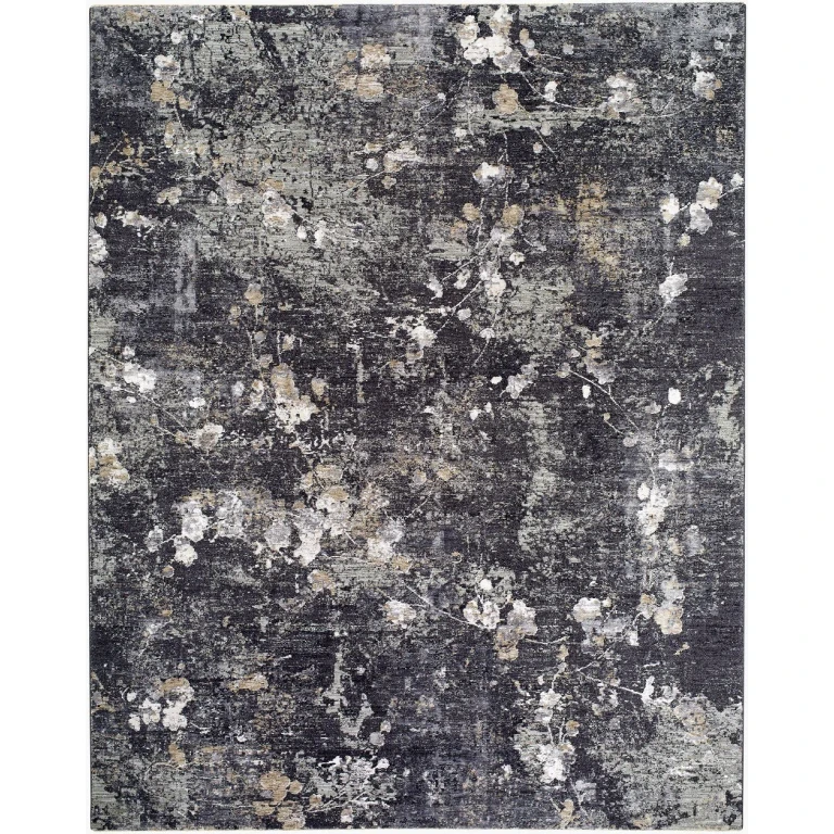 Gakko 5 x 8 Black and White Area Rug