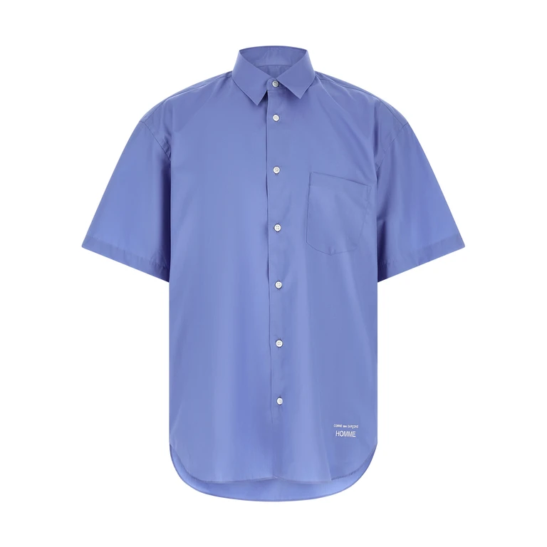 Comme des Garçons Blue Cotton Blouse - Men