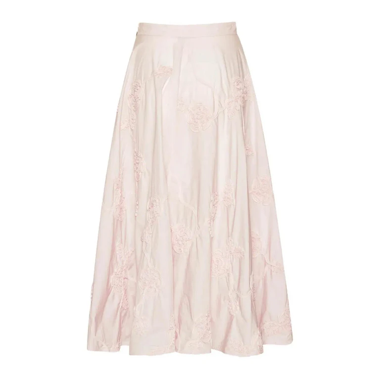 Rotate Birger Christensen Jupe Midi - Argent