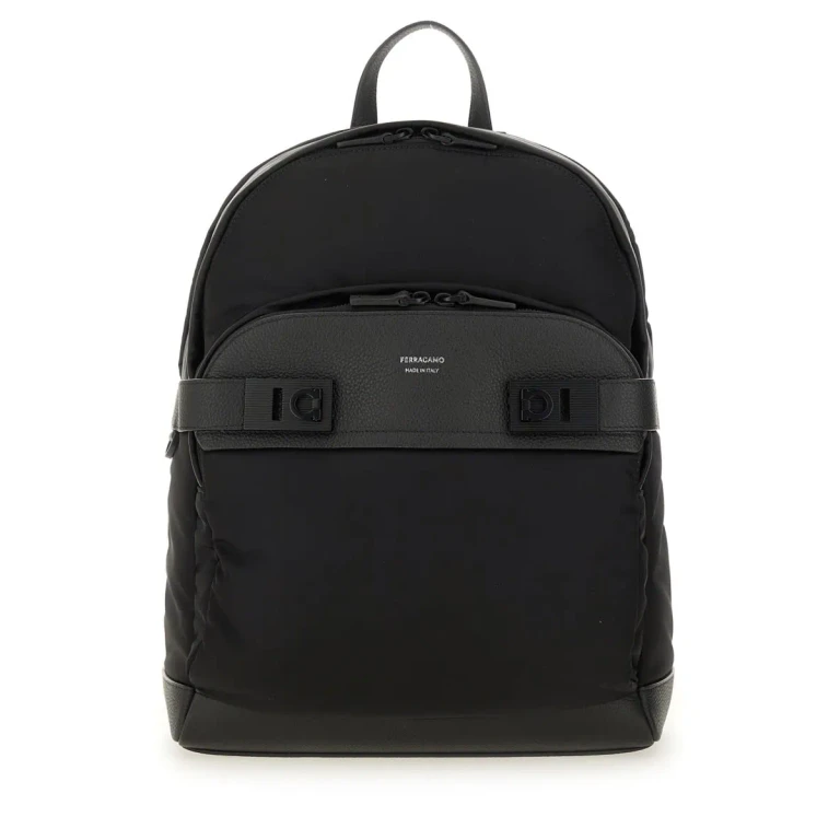 Ferragamo Backpack With Buckles hooks
