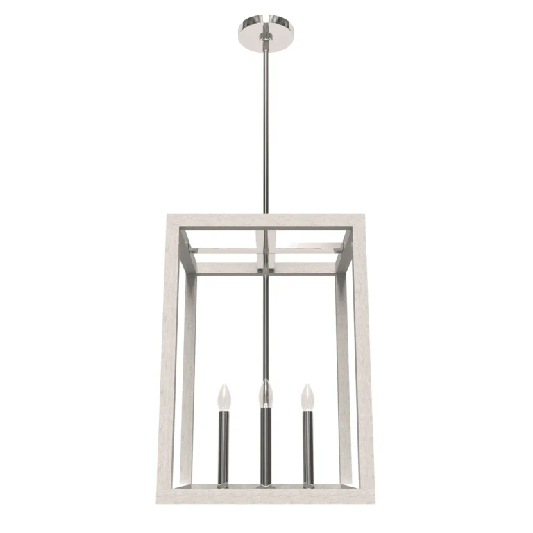 Hunter Squire Manor 4-Light Pendant in Chrome