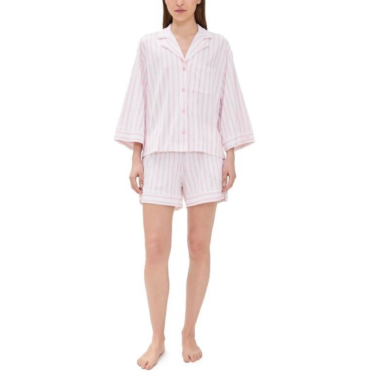 Petite Plume Pima Olivia Short Set White M