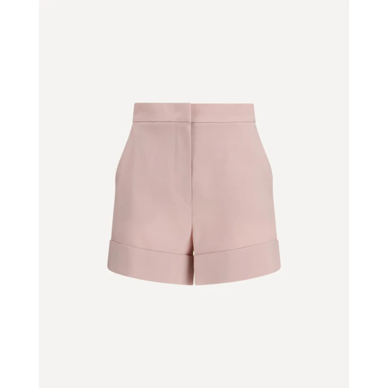 Max Mara shorts van mohair en zijden canvas