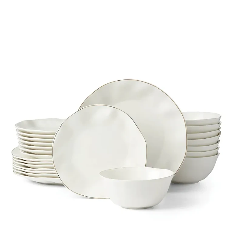 Lenox Blue Bay White 24-Piece Dinnerware Set