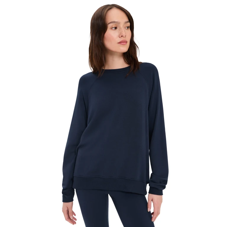 Splits59 Andie Oversized Fleece Sweatshirt Black XL