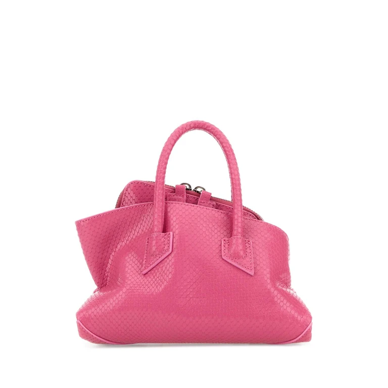 The Attico Fuchsia Leather Mini La Passeggiata Handbag Borse A Mano - Women