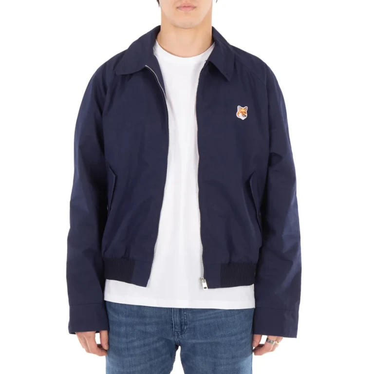 Maison Kitsune Harrington Fox Head Patch Jacket