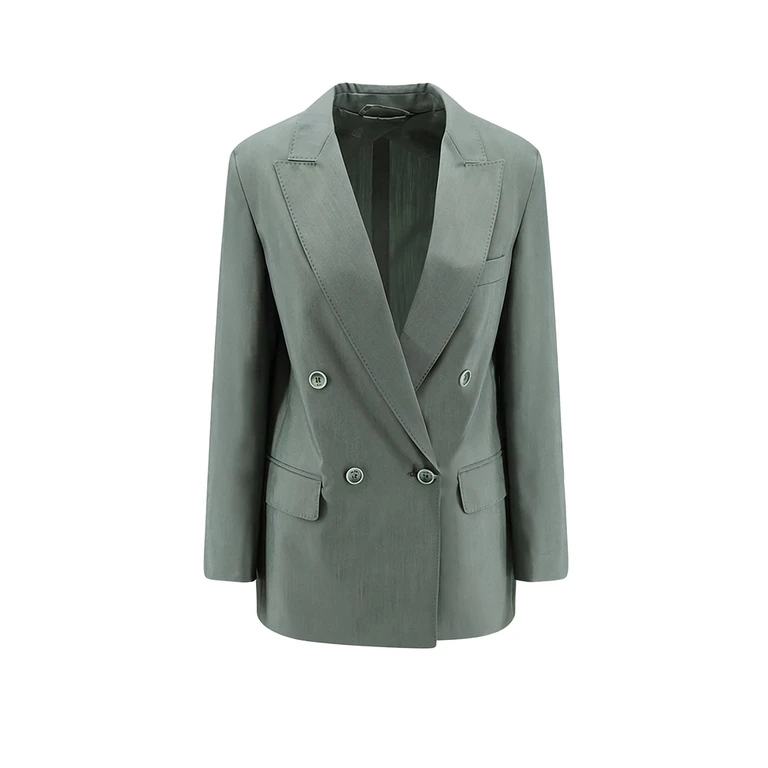 Max Mara Clothing Verde Scuro Lana Vergine Seta - Women