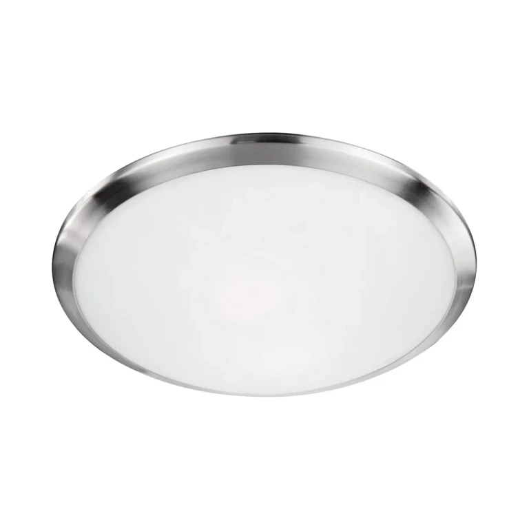 Malta 2-Light Ceiling Light in Nickel