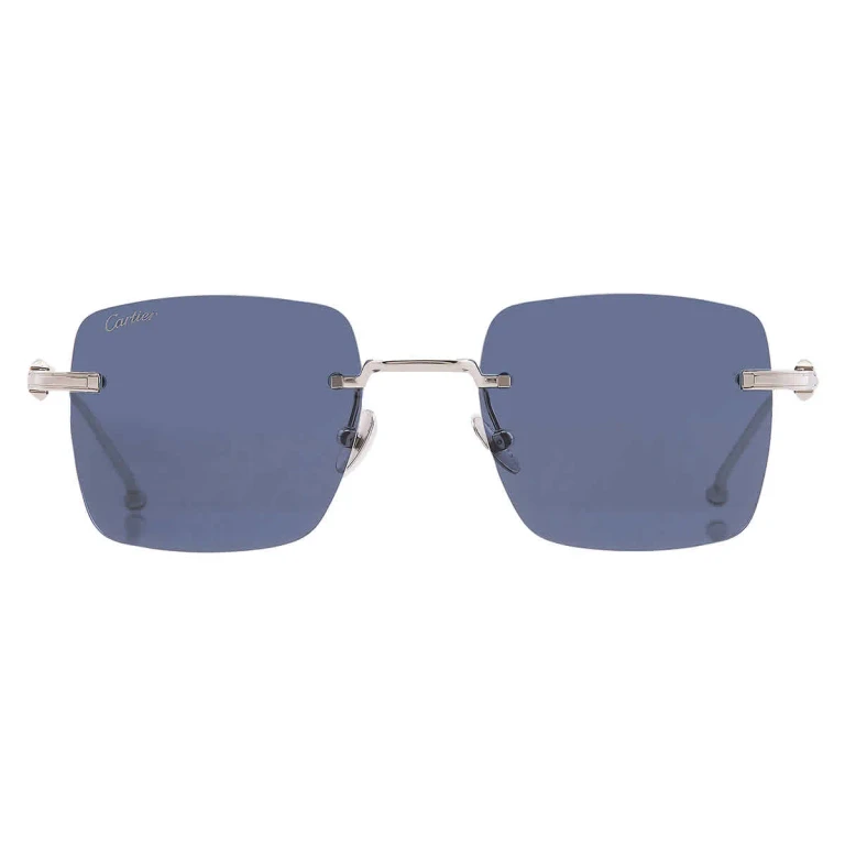 Cartier Pasha de Cartier Blue Square Mens Titanium Sunglasses CT0403S 001 52
