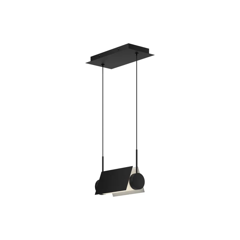 Black White LED Linear Pendant from the Phoenix Collection