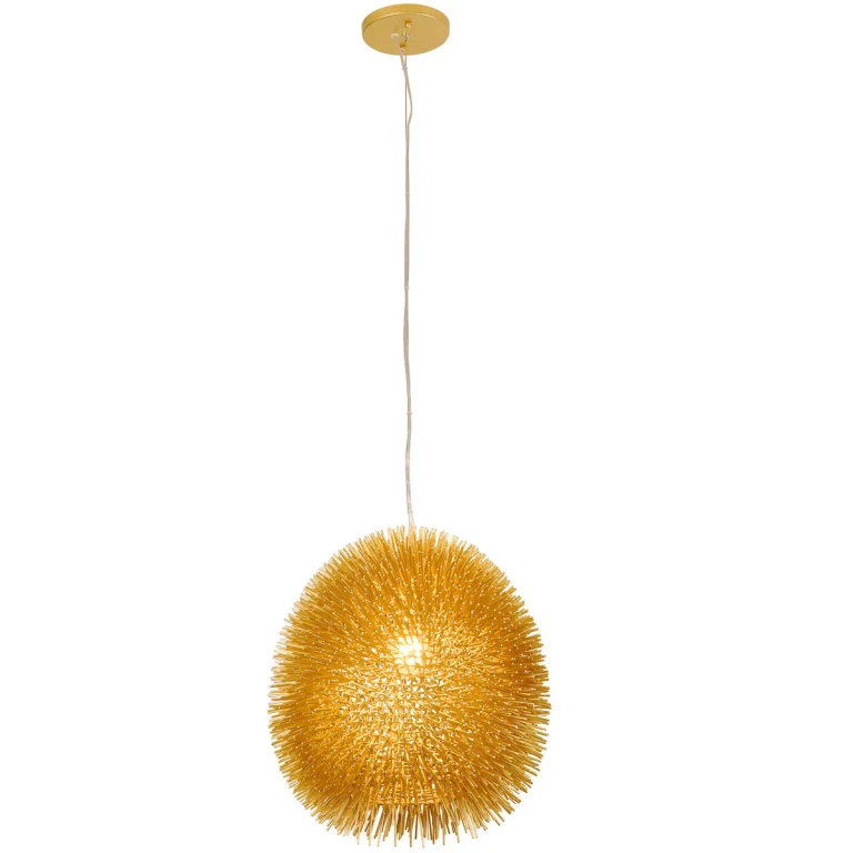 Gold One Light Pendant from the Urchin Collection