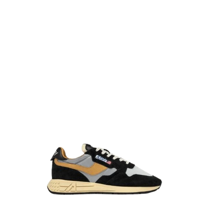 Autry Army Green Fabric And Suede Reelwind Sneakers