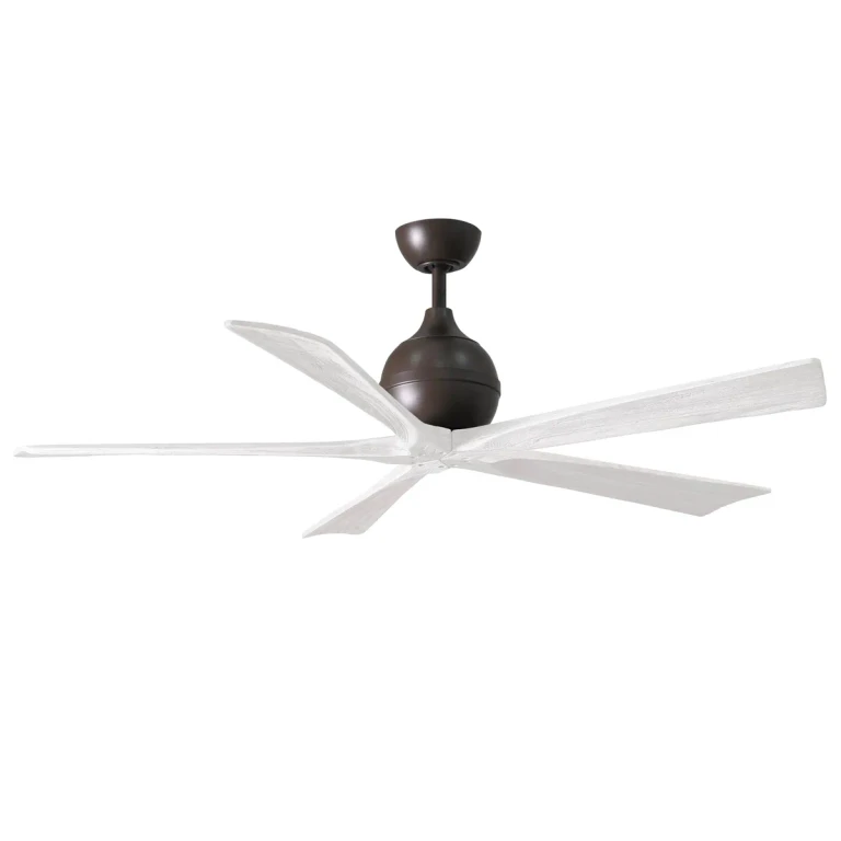 Irene 6-Speed DC 60" Ceiling Fan in Textured Bronze with Matte White blades