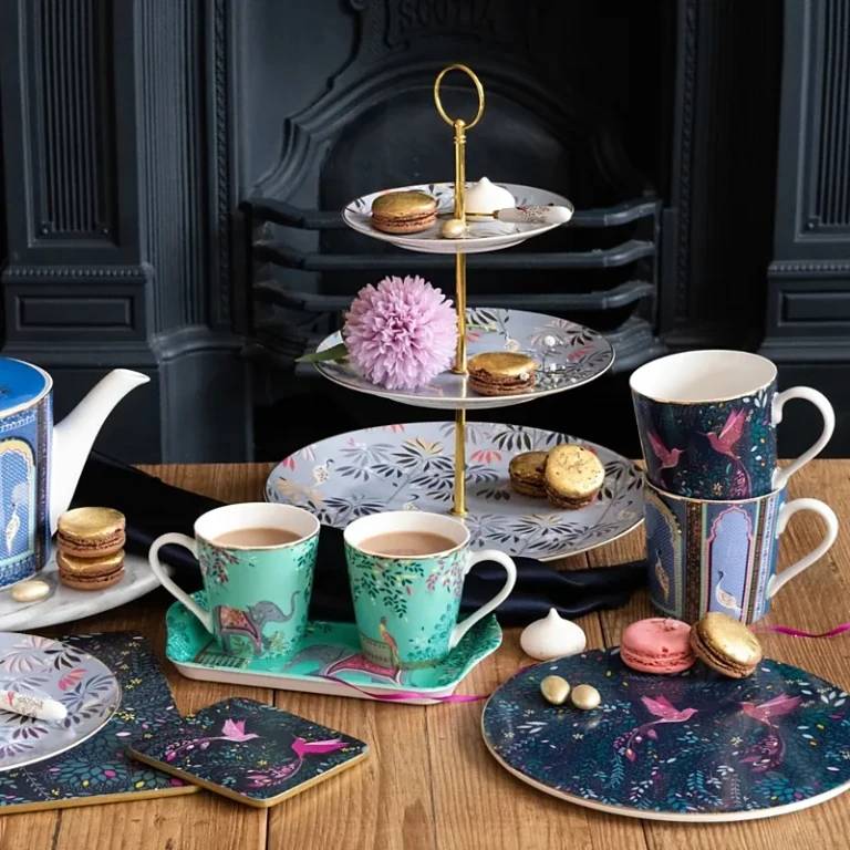 Portmeirion Sara Miller India Assorted Coasters, Set of 4 Coasters