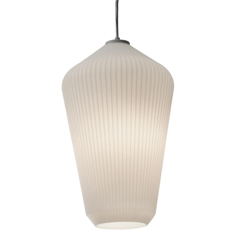 Lola 1-Light Pendant in White