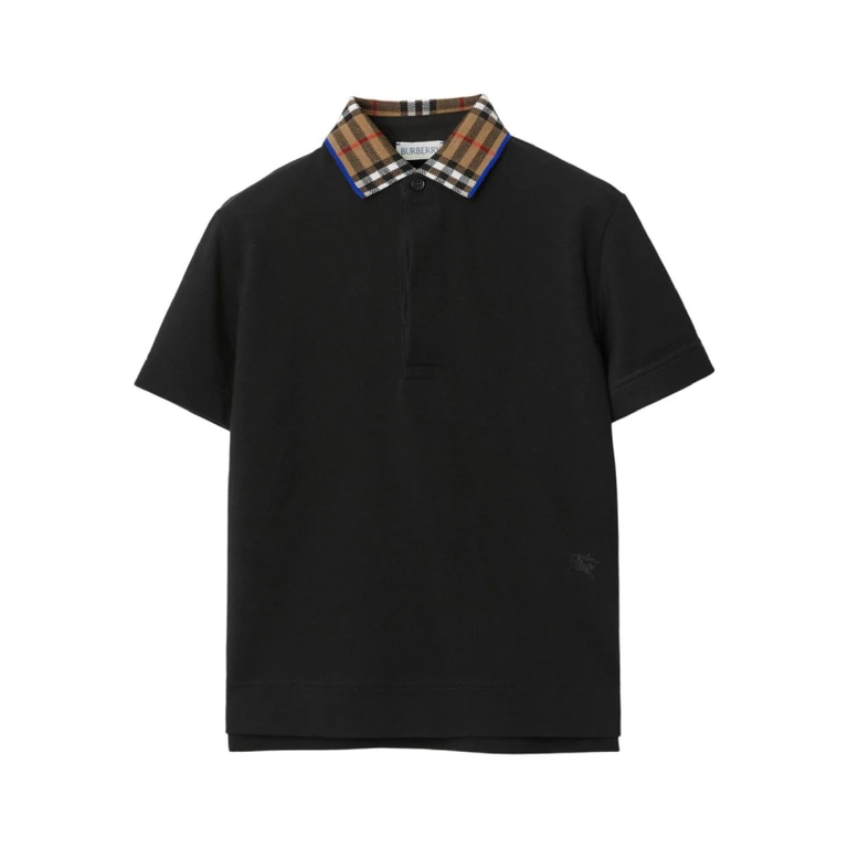 Burberry Kids Contrast Collar Short-Sleeved Polo Shirt