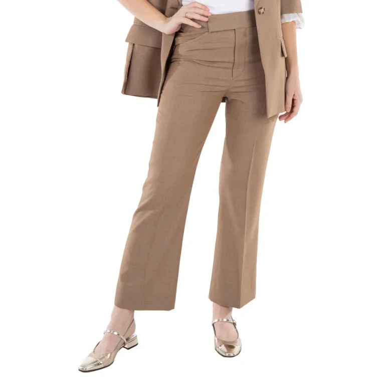 Victoria Beckham Cropped Flare Trousers