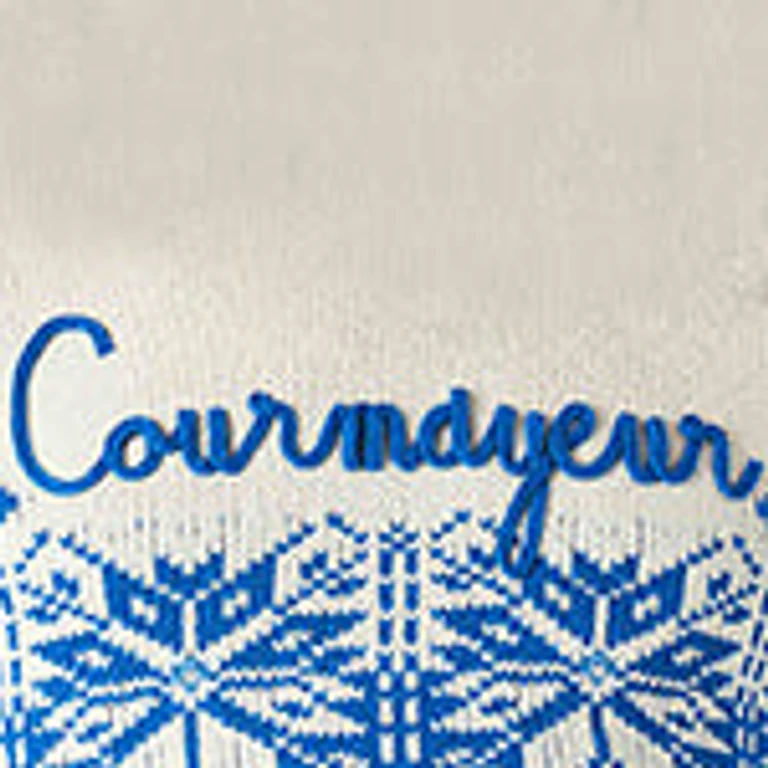 MC2 Saint Barth Man Crewneck Sweater With Courmayeur Embroidery