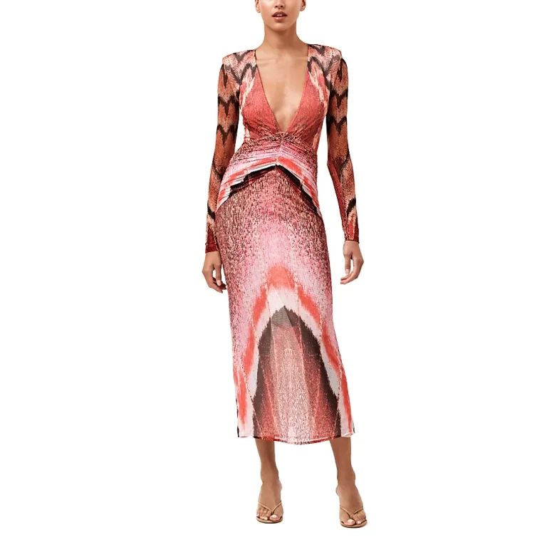 PatBO Papillon Tulle Long Dress