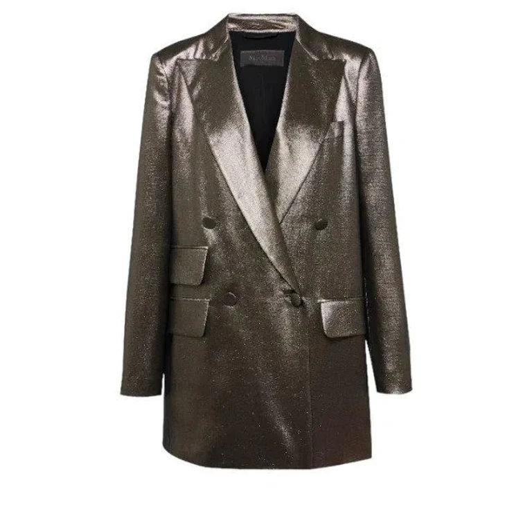 Max Mara Double-breasted Long-sleeved Jacket