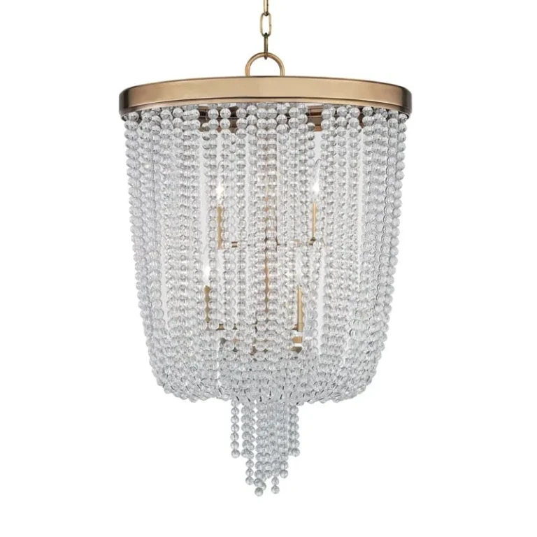 Royalton 8-Light 28" Pendant Light in Aged Brass